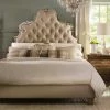 Best Sale 💯 California King Hooker Furniture Sanctuary Tufted Bed 🌟 -Beds Shop masterHOOK2133