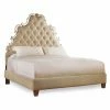 Promo 🌟 California King Hooker Furniture Sanctuary Tufted Mirrored Bed 🎉 -Beds Shop masterHOOK4073