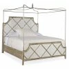 Wholesale 👍 California King Hooker Furniture Sanctuary Diamont Canopy Panel Bed - King 💯