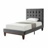 Best Sale ✨ Queen Inspired Home Scott Velvet Button Tufted Platform Bed 🤩 -Beds Shop masterINSP165