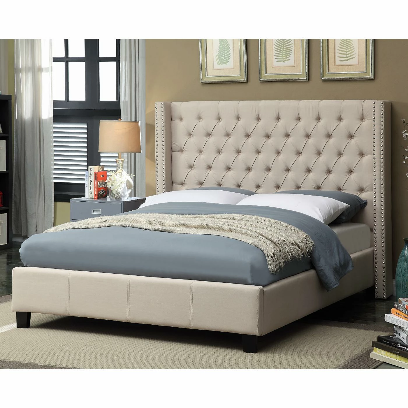 Best deal βοΈ Meridian Furniture Inc King Meridian Ashton Wingback Upholstered Bed π 3 Best deal βοΈ Meridian Furniture Inc King Meridian Ashton Wingback Upholstered Bed π
