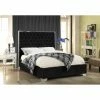 Discount 🔥 King Meridian Furniture Inc Lexi Velvet Platform Bed 🤩 -Beds Shop masterMERI466