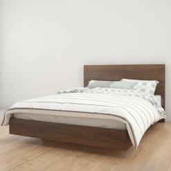 Deals 🔔 Queen Nexera Alibi Platform Bed With Optional Modern Headboard 🔔