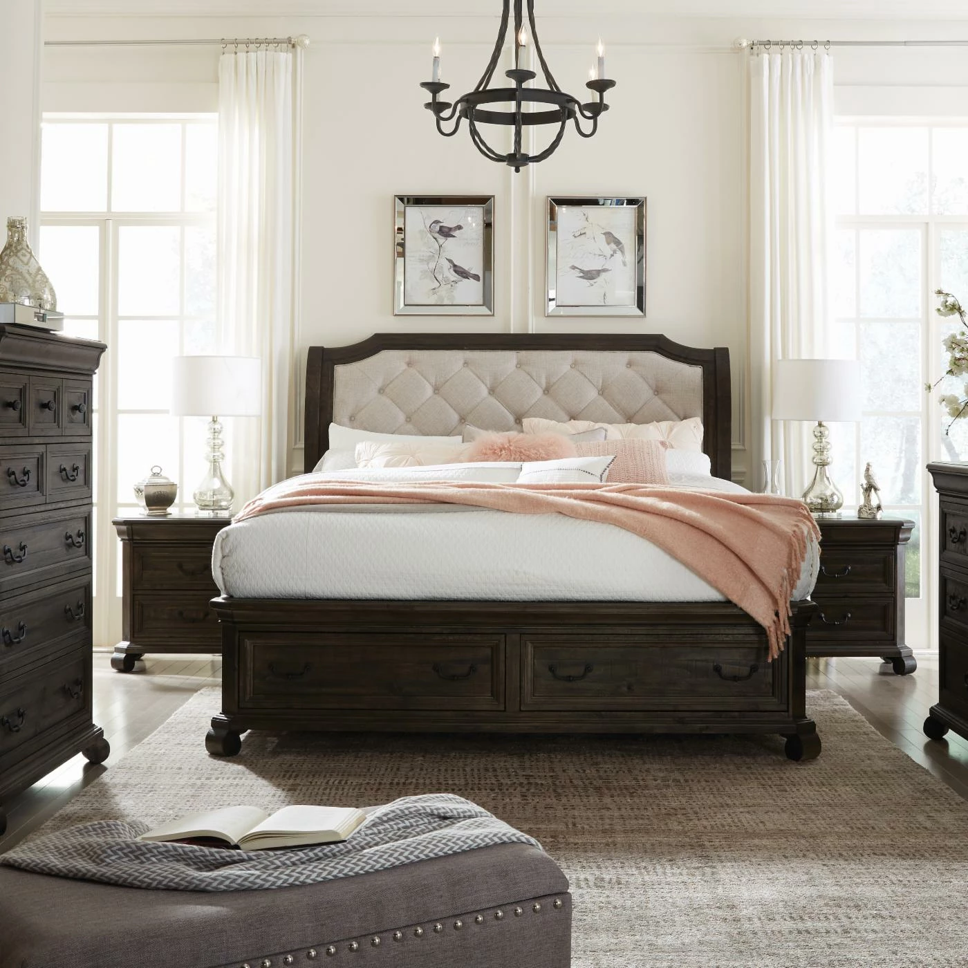 Flash Sale β¨ California King Magnussen Bellamy Traditional Peppercorn Sleigh Storage Bed π 3 Flash Sale β¨ California King Magnussen Bellamy Traditional Peppercorn Sleigh Storage Bed π