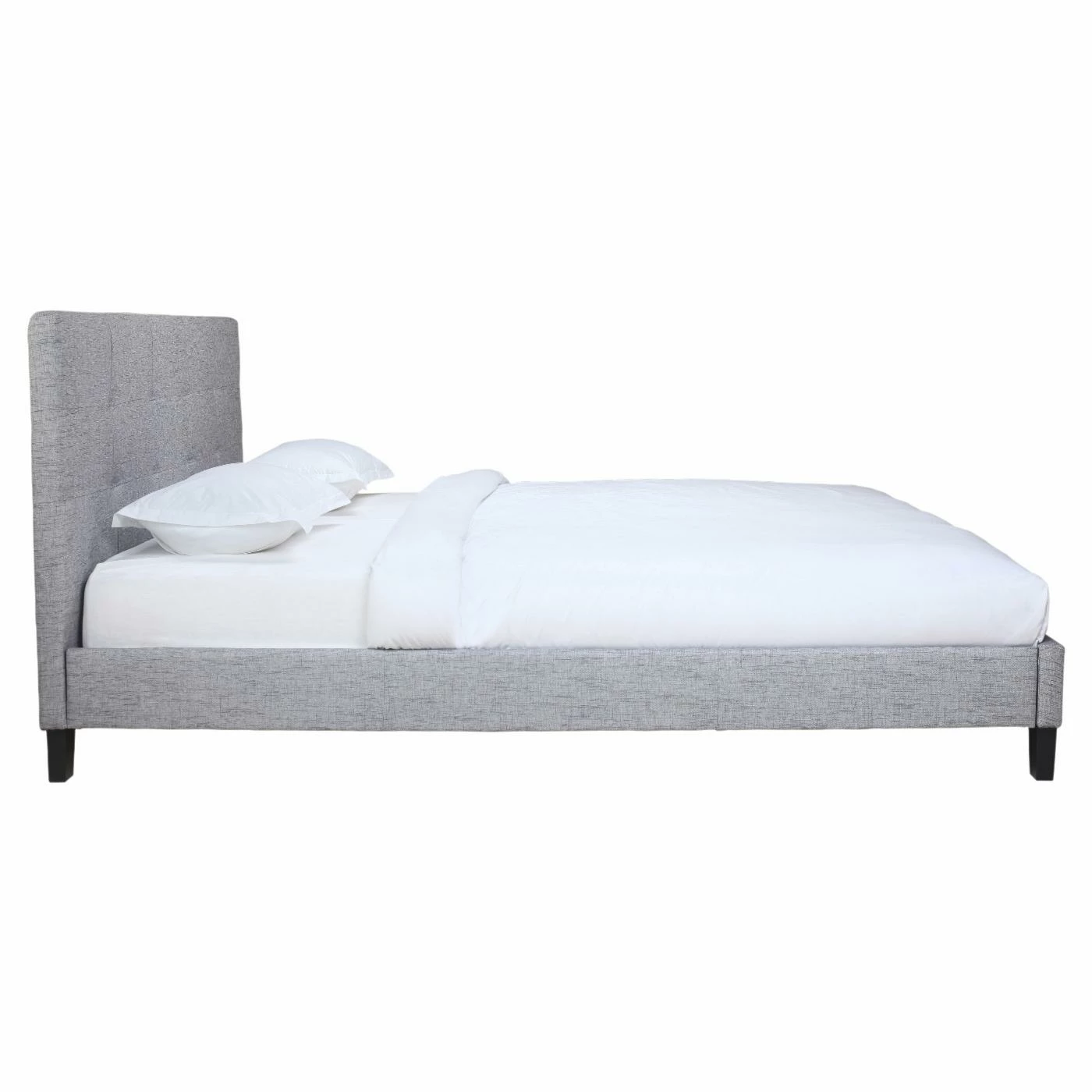 Promo β Moes Home Collection King Eliza Upholstered Platform Bed - Light Gray π₯ 3 Promo β Moes Home Collection King Eliza Upholstered Platform Bed - Light Gray π₯