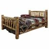 Buy 🛒 California King Montana Woodworks Glacier Country Collection Bed With Laser Engraved Design 🌟 -Beds Shop masterMONT372
