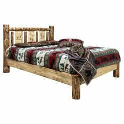 Top 10 ✔️ California King Montana Woodworks Glacier Country Collection Platform Bed With Laser Engraved Design 🥰