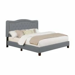 Best Sale ✨ Queen Nathaniel Home Angelina Upholstered Platform Bed 🤩