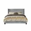 Budget 👏 King Nathaniel Home Aliyah Velvet Upholstered Wingback Tufted Platform Bed 👏 -Beds Shop masterNATH115