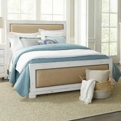 Best Sale 🧨 King Progressive Furniture Willow Upholstered Panel Bed 🎁