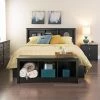 Wholesale 🛒 Prepac Manufacturing King Prepac Manhattan Bookcase Storage Platform Bed ✨ -Beds Shop masterPRM100