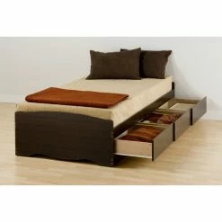 New 🛒 Prepac Manufacturing Prepac Mates XL Twin Platform Storage Bed With 3 Drawers - Espresso 🛒