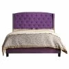 Wholesale 😀 King Rosevera Destiny Upholstered Wingback Panel Bed ⌛ -Beds Shop masterROSE097