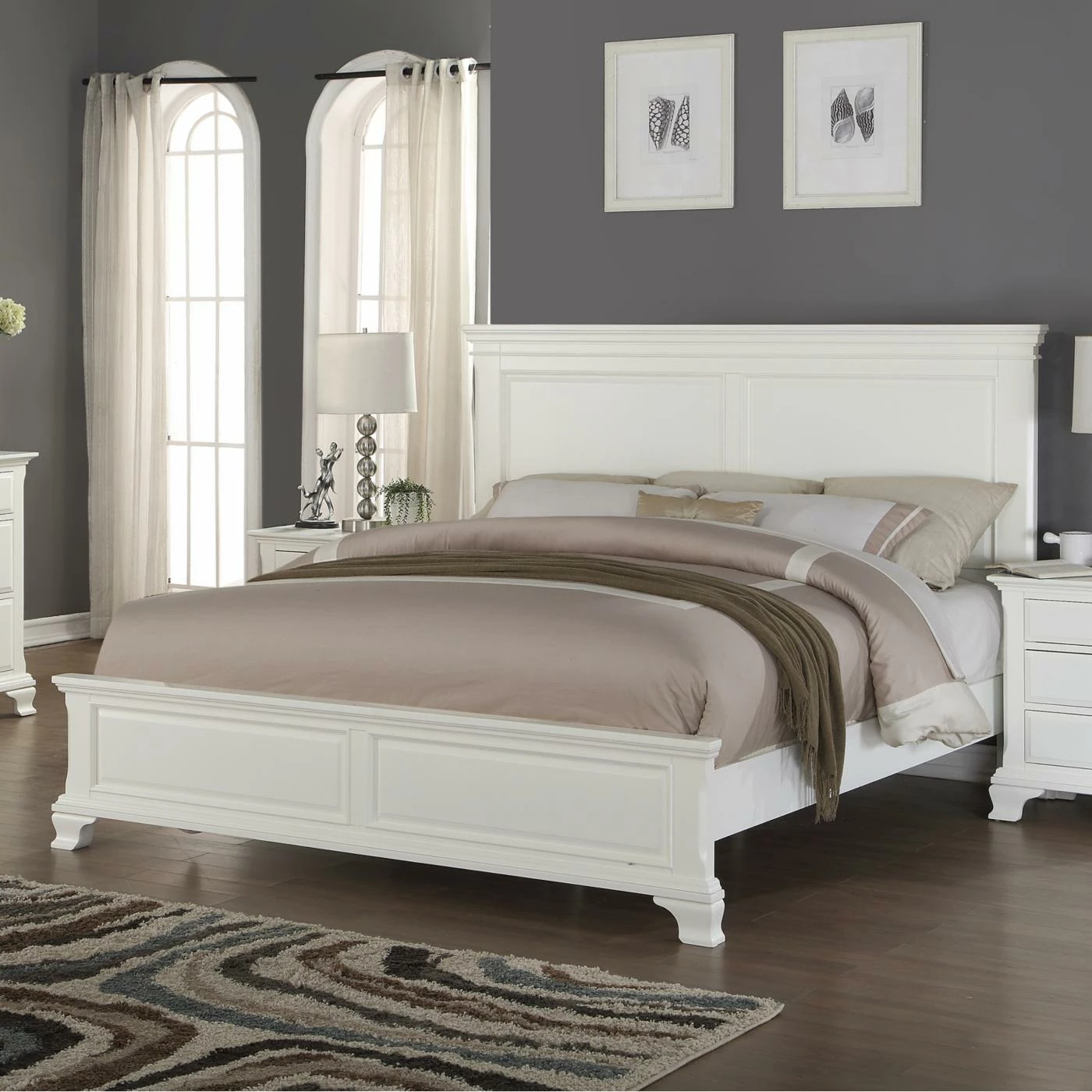 Promo π King Roundhill Furniture Laveno Panel Bed π 3 Promo π King Roundhill Furniture Laveno Panel Bed π