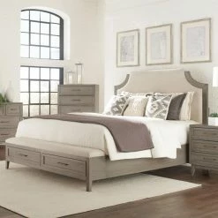 Best reviews of 😉 Queen Riverside Furniture Vogue Upholstered Storage Bed 🎁