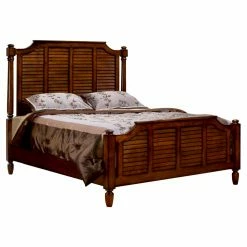 Flash Sale 🔔 King Sunset Trading Bahama Shutter Wood Platform Bed 🔔