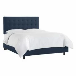 Promo 🥰 Skyline Furniture California King Skyline Button Tufted Upholstered Panel Bed 😀