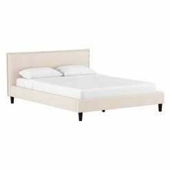 Best deal ✔️ California King Skyline Furniture French Seamed Platform Bed 🎁