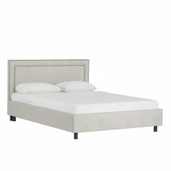 Flash Sale 😉 All Other Brands California King Upholstered Platform Bed With Nailhead Border 🎁