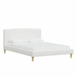 New 🎁 California King Rachel Ashwell Crafted By Cloth & Company Platform Bed - Twin - Milano Snow 👍