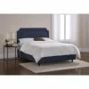Discount 🎉 Skyline Furniture California King Notched Upholstered Bed 🔔 -Beds Shop masterSKY863