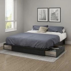 Hot Sale π South Shore Step One Full/Queen Platform Bed With Drawers π