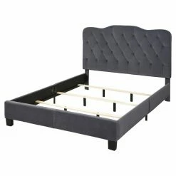 Wholesale 👏 All Other Brands Tessa Upholstered Tufted Panel Bed - Queen 🔔
