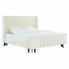Buy π€© King TOV Furniture Waverly Cream Velvet Upholstered Low Profile Bed π 1 Buy π€© King TOV Furniture Waverly Cream Velvet Upholstered Low Profile Bed π -Beds Shop masterTOVF351