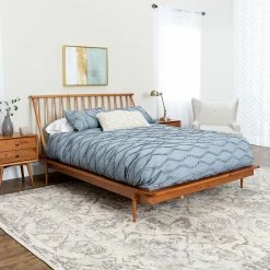 Coupon ❤️ Queen Manor Park Modern Spindle Platform Bed ⭐
