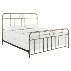 Best Pirce 🥰 King Manor Park Bronze Metal Pipe Bed 🎁