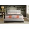 New 👏 Queen WHi Upholstered Platform Bed 💯 -Beds Shop masterWORW084