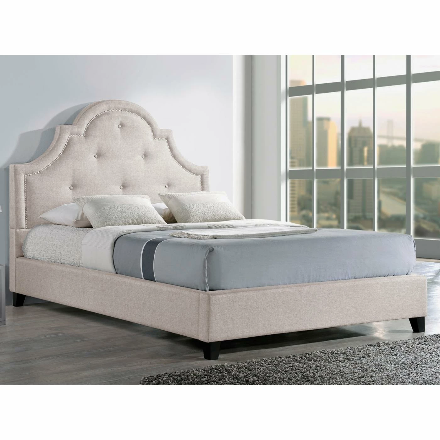 Best Sale 𧨠Full/Double Baxton Studio Martha Upholstered Platform Bed β¨ 3 Best Sale 𧨠Full/Double Baxton Studio Martha Upholstered Platform Bed β¨