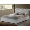 Hot Sale 🛒 King Baxton Studio Bianca Upholstered Platform Bed 😀 -Beds Shop masterWSI2875