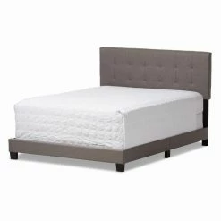 Best reviews of 👍 King HN Home Frisco Transitional Grid Tufted Upholstered Bed 😀