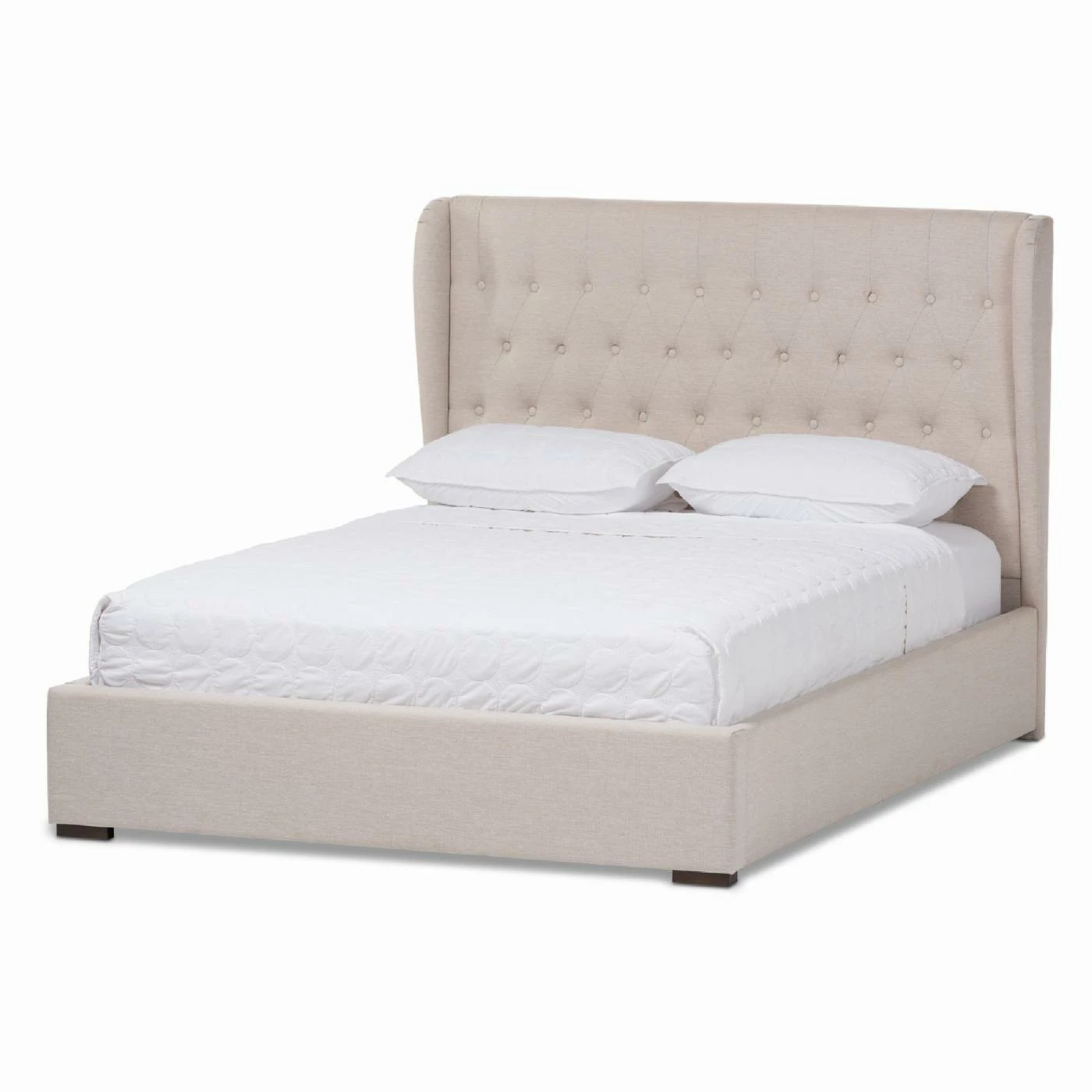 Budget π HN Home Centennial Transitional Upholstered Queen Size Gas-Lift Platform Bed π 3 Budget π HN Home Centennial Transitional Upholstered Queen Size Gas-Lift Platform Bed π