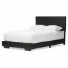 Best reviews of 🛒 Full/Double Baxton Studio Solo Black Faux Leather Full Size Platform Bed 😉 -Beds Shop masterWSI3532