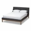 Cheap 👏 Queen Baxton Studio Louvain Upholstered Platform Bed 🌟 -Beds Shop masterWSI3845