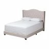 Cheap 🎁 Queen HN Home Pearland Transitional Upholstered Low Profile Bed ❤️ -Beds Shop masterWSI4038