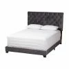 Outlet 🎉 King Baxton Studio Candace Velvet Upholstered Low Profile Bed 👏 -Beds Shop masterWSI4041