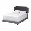 Coupon 🌟 King Baxton Studio Darcy Velvet Upholstered Low Profile Bed 😉 -Beds Shop masterWSI4042