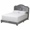 Best deal 🌟 King Baxton Studio Embla Velvet Upholstered Low Profile Bed ❤️