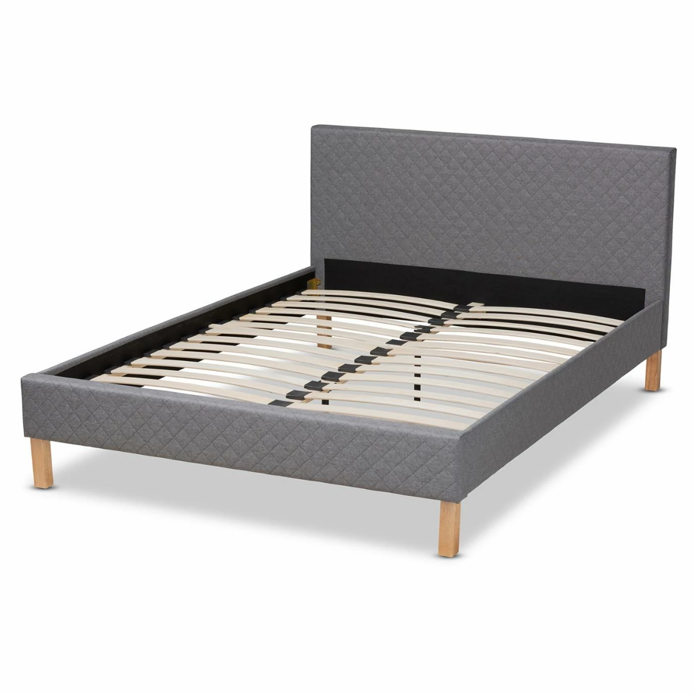 Budget π King Baxton Studio Aneta Upholstered Platform Bed π 3 Budget π King Baxton Studio Aneta Upholstered Platform Bed π