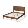 Promo 😉 King Baxton Studio Artemis Wood Platform Bed ✨ -Beds Shop masterWSI4594