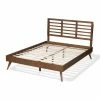 Best reviews of ✨ Queen HN Home Krier Mid-Century Modern Wood Platform Bed 💯 -Beds Shop masterWSI4596