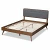 Best deal ⭐ King Baxton Studio Dilara Upholstered Wood Platform Bed 🔔 -Beds Shop masterWSI4598