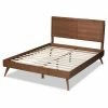 Brand new ⭐ King HN Home Lohk Mid-Century Modern Wood Platform Bed 🎁 -Beds Shop masterWSI4600