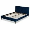 Coupon ✔️ Queen Baxton Studio Frida Velvet Upholstered Bed 😉 -Beds Shop masterWSI4609