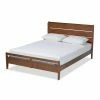 Best deal 😀 Queen Baxton Studio Avena Mid-Century Modern Platform Bed ⌛ -Beds Shop masterWSI4681