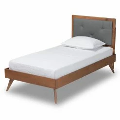 Outlet 👏 Twin Baxton Studio Laima Platform Bed 😉