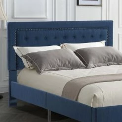 Hot Sale 🎁 Full/Double Abbyson Florence Upholstered Platform Bed 🔔 -Beds Shop scaleABBY2247